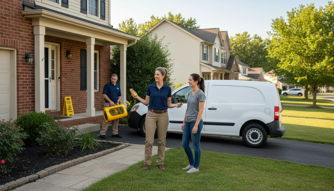 Residential water damage restoration in Holly Bluff, MS